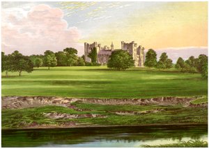 Lumley Castle, County Durham, Heimat des Earl of Scarbrough, ca. 1880 von Unbekannt