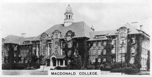 MacDonald College, Montreal, Kanada, um 1920