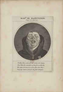 Madame de Maintenon als Mönch verkleidet, ca. 1690