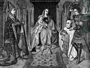 Madonna und Kind mit Kanonikus Joris van der Paele, 1436, 1870