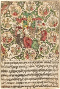 Madonna mit dem Rosenkranz, 1485 von Unbekannt