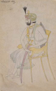 Maharaja Ranbir Singh, ca. 1860-80 von Unbekannt