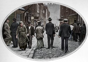 Hauptstraße der italienischen Gemeinde, Clerkenwell, London, um 1900-1901