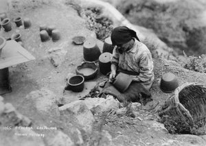 Töpfern, Atalaya, Las Palmas, Gran Canaria, Kanarische Inseln, Spanien, ca. 1920er-1930er