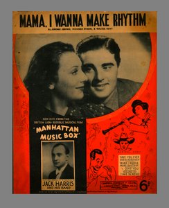 Mama, ich will Rhythmus machen, Notenblatt, 1937