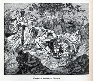 Manfred im Kampf getötet, 1882