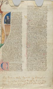 Manuskriptblatt (14. Jahrhundert) von Unbekannt