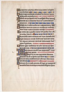 Manuskriptblatt aus einem königlichen Psalter, britisch, 13. Jahrhundert