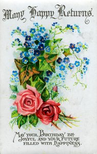 Herzlichen Glückwunsch, Geburtstagskarte, ca. 1921