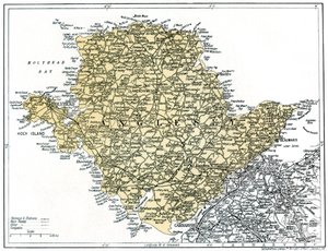 Karte von Anglesey, 1924-1926