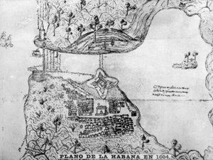 Karte von Havanna, 1608