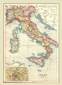 Karte von Italien, 1902 von Unbekannt