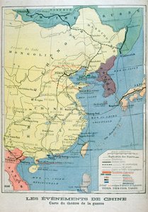 Karte des Kriegsschauplatzes in China, 1900