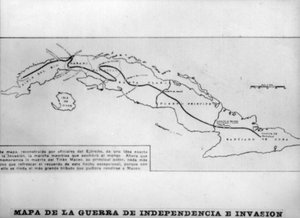 Karte des Unabhängigkeitskrieges und der Invasion, 1895, 1920er