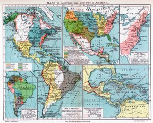 Karten zur Veranschaulichung der Geschichte Amerikas, 1901 von Unbekannt