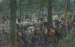 Marbots Soldaten auf dem Rückzug