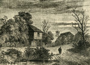 Margaret Finchs Cottage, Norwood im Jahr 1808, ca. 1878 von Unbekannt