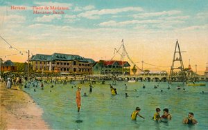 Marianao-Strand, Havanna, Kuba, um 1910