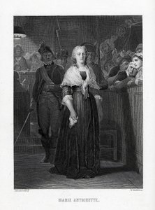 Marie Antoinette verlässt die Konvention nach dem Urteil, 1882