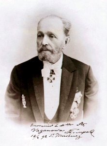Marius Petipa, russischer Balletttänzer und Choreograf, 1898 von Unbekannt