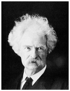 Mark Twain, amerikanischer Schriftsteller, in seinen späteren Jahren, um 1890er Jahre, 1955 von Unbekannt