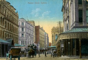 Market Street, Sydney, New South Wales, Australien, um 1900-1919 von Unbekannt