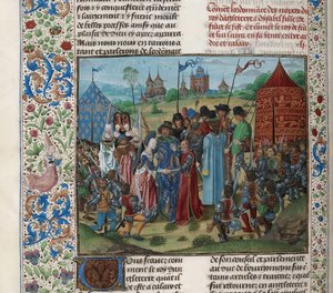 Hochzeit von Isabella von Valois und Richard II., ca. 1470-1475 von Unbekannt