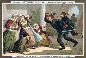 Massaker von Heraklion Kreta, 1895 von Unbekannt