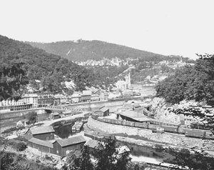 Mauch Chunk, Pennsylvania, mit Blick auf Mount Pisgah, USA, um 1900