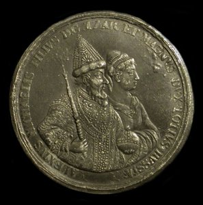 Medaille Zar Alexei I. von Russland zur Feier der Geburt von Peter dem Großen, ca. 1775 von Unbekannt