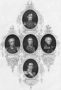 Medallionporträts britischer Militärfiguren, Mitte des 19. Jahrhunderts von Unbekannt