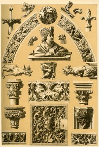Mittelalterlicher architektonischer Schmuck und Skulptur, 1898 von Unbekannt