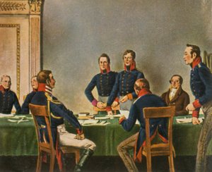 Sitzung der Reorganisationskommission in Königsberg, 9. Juli 1807, 1936 von Unbekannt