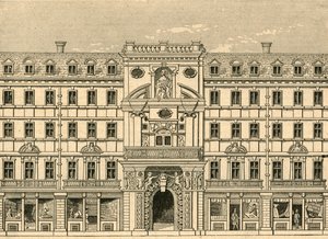 Mercers Chapel, wiederaufgebaut nach dem Brand, 1897