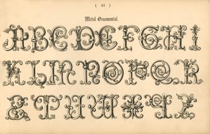 Metallornamente, 1862 von Unbekannt