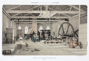 Metalle, Zink Zinkwalzwerk, St. Louis, bei Bray, Frankreich von Unbekannt