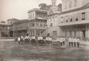 Militärpolizei: Eine Maschinengewehrabteilung, 1914