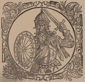 Mindaugas, König von Litauen aus: Sarmatiae Europeae desscriprio... von A. Guagnini, 1578 von Unbekannt