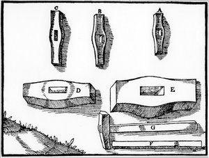 Bergmannshämmer verschiedener Größen, 1556