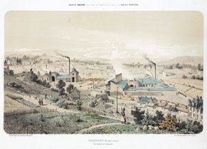Bergbau, Metall-Erze Zinkhütte, Neutral-Moresnet (Moresnet neutre)