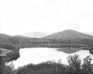 Mirror Lake, Adirondacks, Bundesstaat New York, USA, um 1900 von Unbekannt