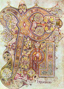 Monogrammseite aus dem Buch von Kells Christi Auteum Generatio