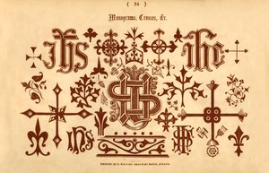 Monogramme, Kreuze, &c., 1862
