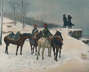 Moreau und sein Stabschef, Major Dessoles, 1800, 1876, 1896 von Unbekannt