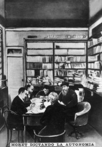 Moret diktiert die Autonomie, um 1910 von Unbekannt