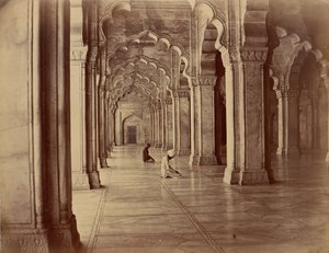 Moti Masjid: Perlenmoschee im Inneren des Forts Agra von Unbekannt