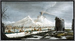 Ausbruch des Vesuvs, Königreich Neapel, Winter 1767