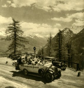 Bergblick bei Schöneck an der Großglockner-Hochalpenstraße, Österreich, um 1935 von Unbekannt