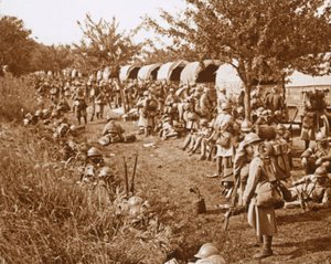 Abfahrt, Straße nach Foix, Frankreich, ca. 1914-1918