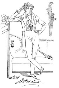 Mr. Disraeli in seiner Jugend, 19. Jahrhundert von Unbekannt